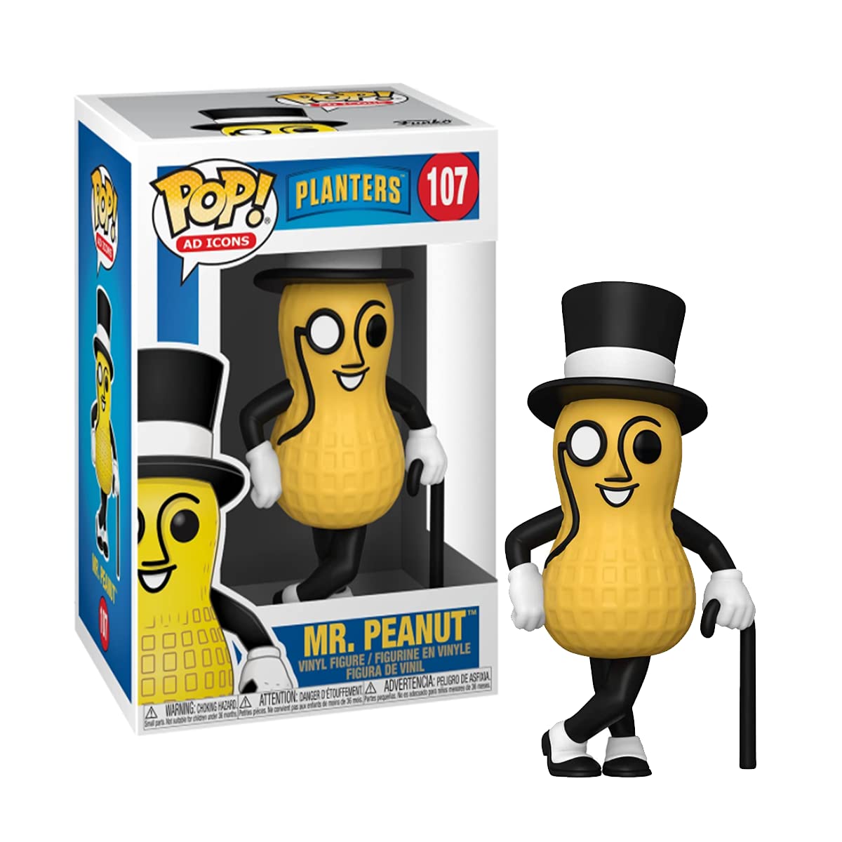 ミスターピーナッツ POP POP Ad Icons: Planters - Mr. Peanut Funko Pop! Vinyl Figure